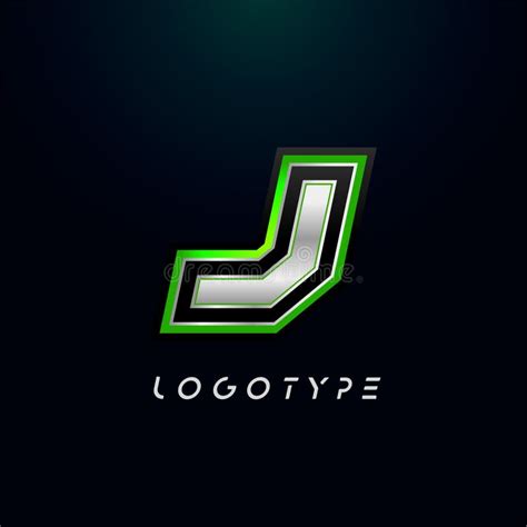 Letter J For Video Game Logo And Super Hero Monogram Sport Gaming