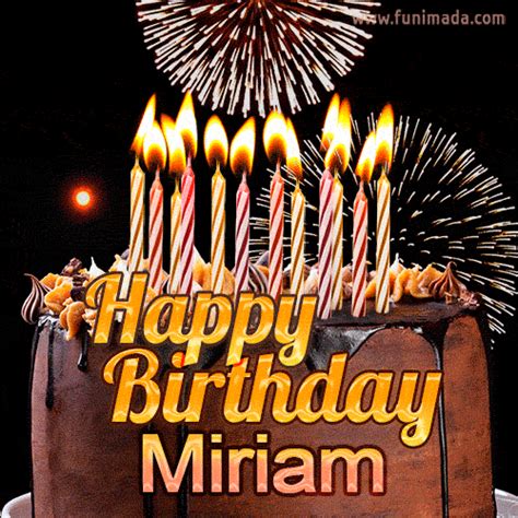 Happy Birthday Miriam 