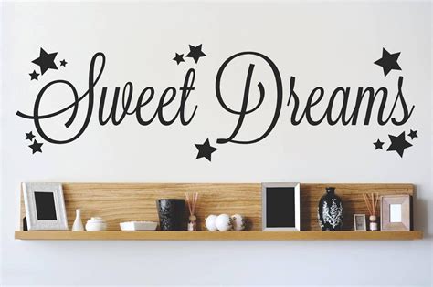 Custom Wall Decal Vinyl Sticker Sweet Dreams Quote Quotes Wall Decals Bedtime Good Night Dream
