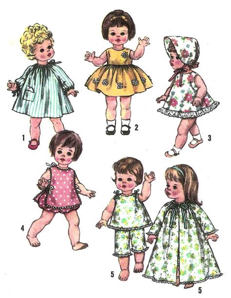 Newest And Best Here Doll Clothes Pattern 3218 For 20 Inch Betsy Wetsy Tiny Tears Dydee By Ideal