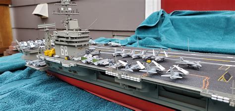 Uss Nimitz Cvn Aircraft Carrier Plastic Model Military Ship