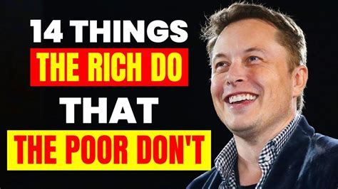 14 Things The Rich Do That The Poor Don T Youtube