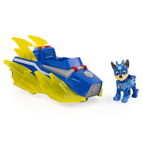 Paw Patrol Mighty Pups Charged Up Chases Deluxe Vehicle With Lights