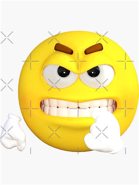 Sad And Angry Emoji Face T Shirts And Sticker Emoji Characters