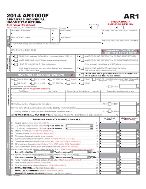 Printable Arkansas State Income Tax Forms Printable Forms Free Online
