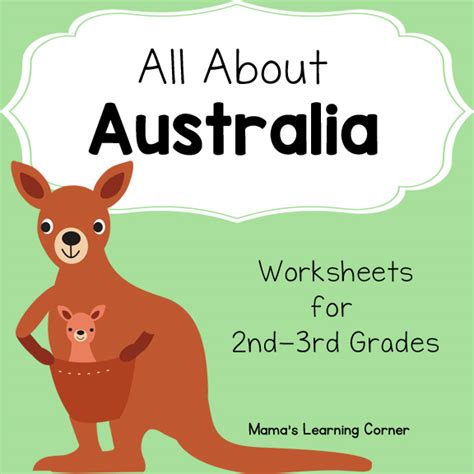 Australia Worksheets Mamas Learning Corner