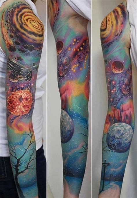 30 Intergalactic Full Sleeve Tattoo Designs Amazing