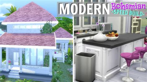 The Sims 4 Modern Bohemian Renovation Speed Build No Cc Boho