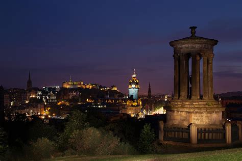 Calton Hill By Night Edinburgh Photograph By Niall Mcwilliam Fine Art