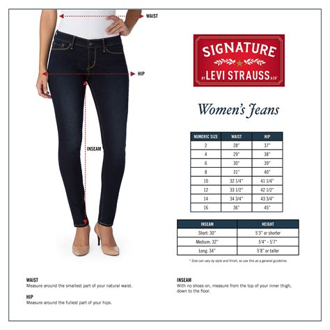 Levis Junior Jeans Size Chart