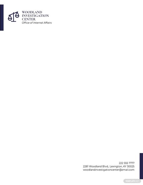 Advocate Letterhead Template In Word Free Download