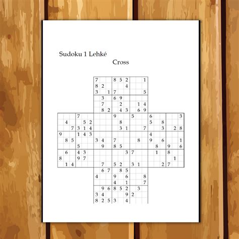 Cross Sudoku Lehké Až Střední Pdf K Tisku Od Naicsasriddles Fler Cz