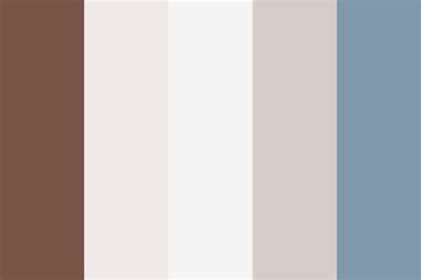 Blue Brown Gray Two Color Palette