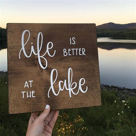 Life Is Better At The Lake 12 X 12 This Is A Made To Order Item
