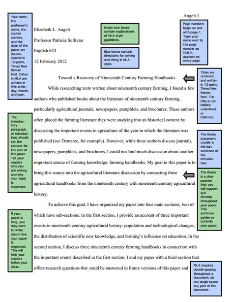 The sample papers show the format students should use to submit a. MLA Sample Paper from OWL Purdue - English Education ...