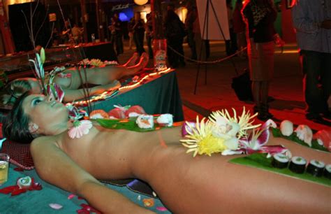 Til Nyotaimori Is The Japanese Tradition Of Eating Sushi Off A Perfectly Still And Naked Woman