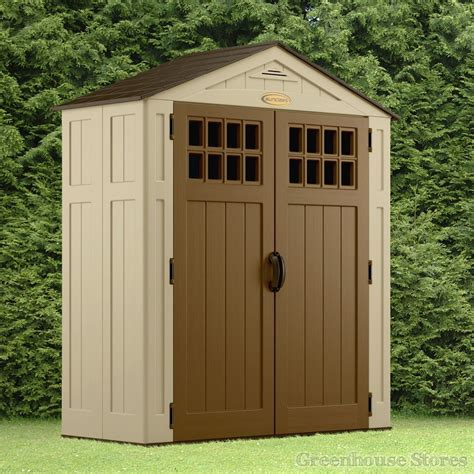 Plastic storage sheds have some distinctive advantages over their wood and metal cousins. Suncast 6x3 Everett Five Plastic Shed | Greenhouse Stores ...