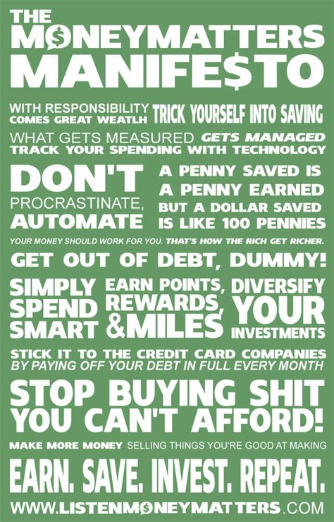 The financial decisions that young people make today will impact their future. The Money Matters Manifesto