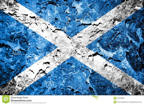 Drapeau imprimé des deux côtes. Drapeau de l'Ecosse illustration stock. Illustration du ...