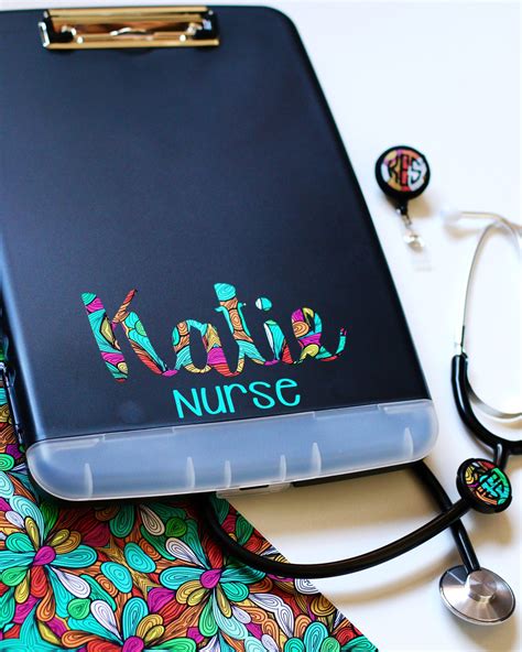 Nurse Bundle Clipboard Case Stethescope Id Clip And Id Badge Etsy