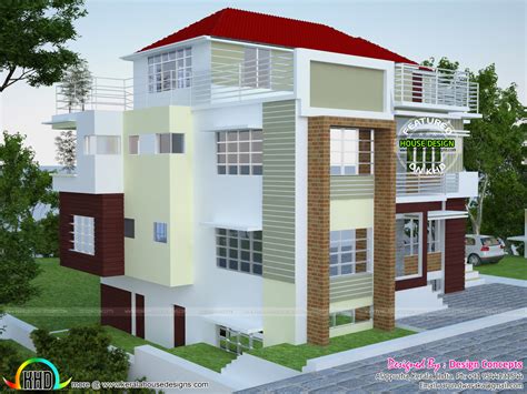 Plans farmhouse plans florida house plans georgian house plans greek revival house plans italian house plans lake house plans log cabin house plans log house plans lowcountry. Multi family 4-plex home plan - Kerala home design and ...