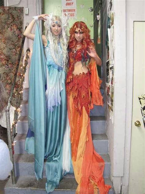 Ice And Fire Goddess Fire Costume Goddess Costume Ice Dresses
