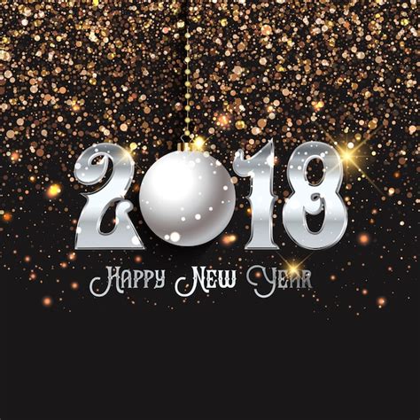 Free Vector Happy New Year Confetti Background