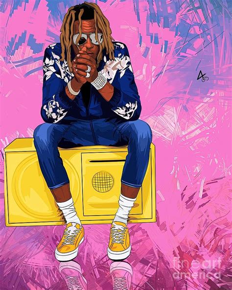 Young Thug Thugger Painting By Bethany Tara Fine Art America