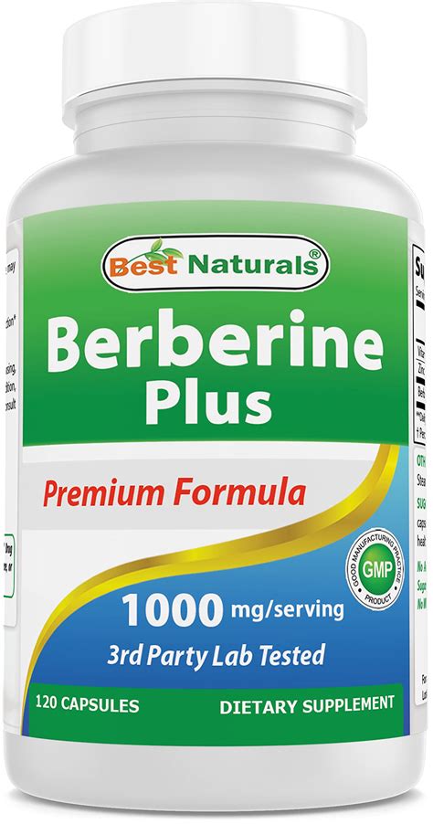 Buy Best Naturals Berberine Plus 1000mg Per Serving 120 S Online At