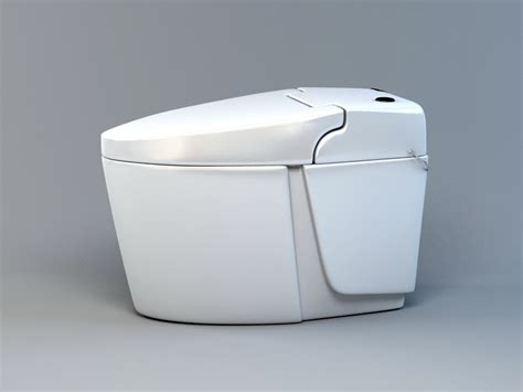 Intelligent Toilet 3d Model 3ds Max Files Free Download Modeling