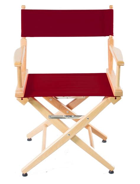 Short Directors Chair 18 Seat Height Dining Height Natural Finish