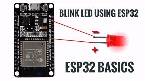 Blink Led Using Esp32esp32 Basic Tutorials Iot Esp32 Tutorials