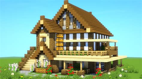 Best Survival House Tutorial Ever How To Build An Ultimate Minecraft House Youtube