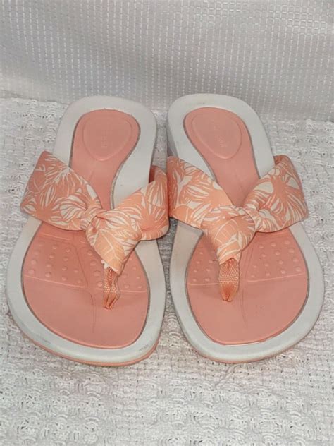 easy spirit beachy 2 thong flip flop sandals womens size 9 m ebay