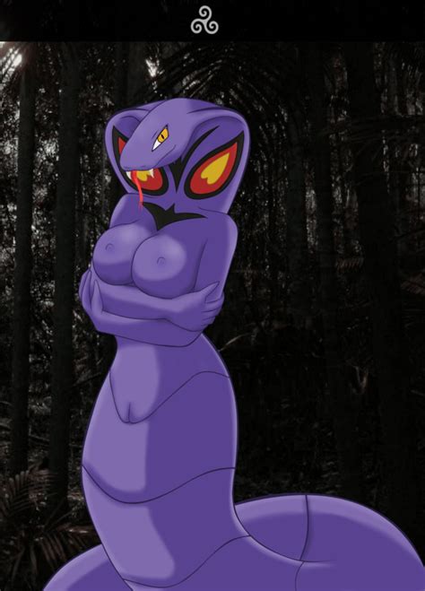 Rule 34 Anthro Arbok Breasts Color Exposed Breasts Female Female Only