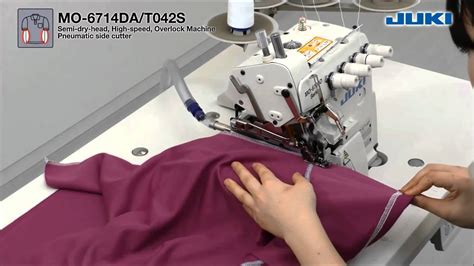 Juki Mo 6714da T042s Industrial Overlock Sewing Machine Youtube