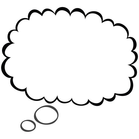 Blank Thought Bubbles Clipart Best