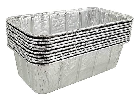 Handi Foil 2 Lb Aluminum Foil Loaf Pan Wclear Low Dome Lid 50pk