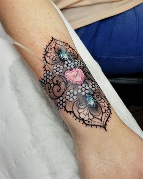 Jewelry Tattoo Designs Gemstone Tattoos Are All Over Instagram