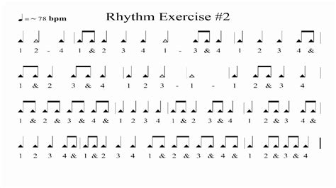 Rhythm Exercise 2 Eighth Notes Youtube