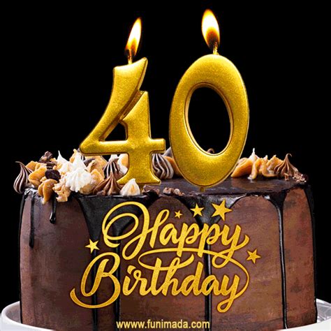 40th Birthday Animated Clipart Images