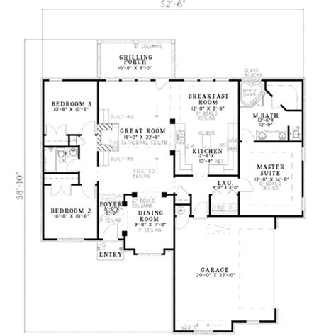 We carry a variety of plans in the 1600 and 1700 square foot range in just about any style you can imagine. European Style House Plan - 3 Beds 2.00 Baths 1600 Sq/Ft ...