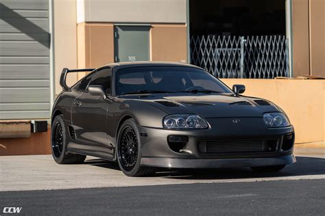 There was a break in the production of the supra, as from 2002, the product line underwent a hiatus until 2019 when it got relaunched with new designs and more. Quicksilver Toyota Supra MKIV With A Set Of CCW Classic Wheels in Matte Black W/ Gloss Black Lips