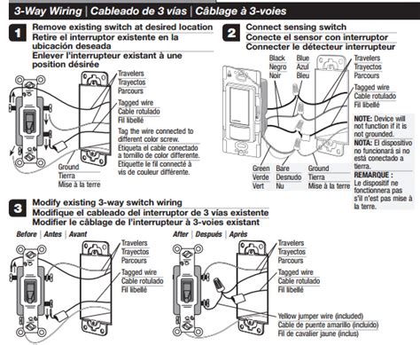 Use wire connectors to join wires as indicated below and in the wiring diagram (on reverse), and to cap any. electrical - Can I add an occupancy sensor to a 3-way ...