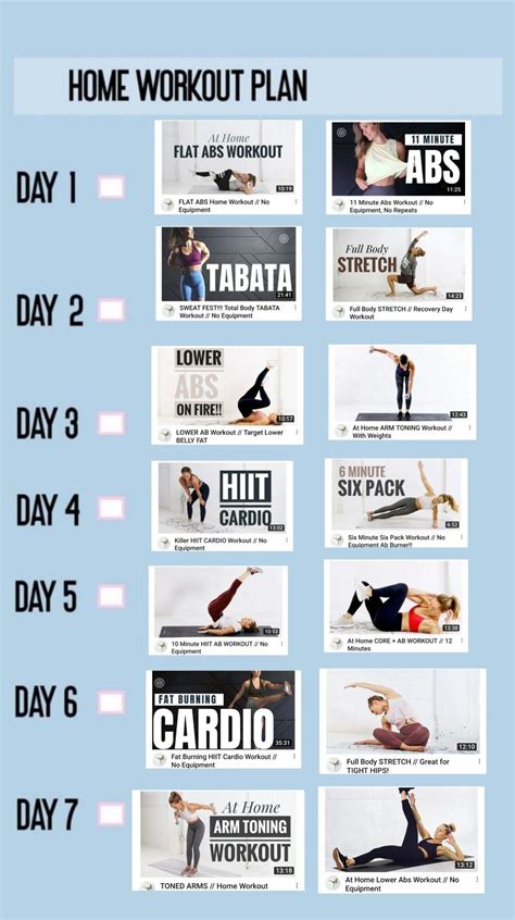 7 days workout abs cardio strench arms low abs 7 day workout flat abs workout sweat