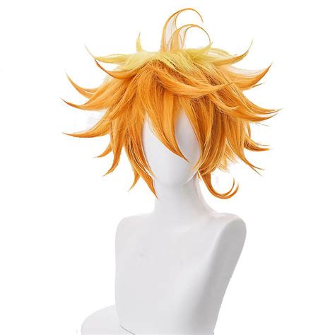 2021 Emma Cosplay Wig Anime Yakusoku No Neverland Women Women Orange