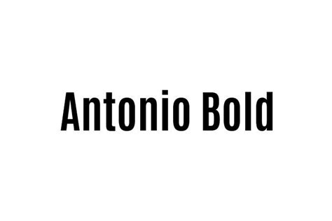 Antonio Bold Font Graphic Design Fonts
