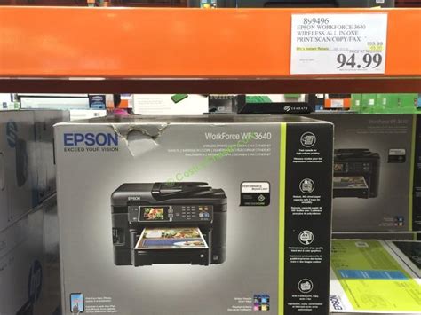 Epson Workforce Wf 3640 All In One Color Inkjet Printer Costcochaser
