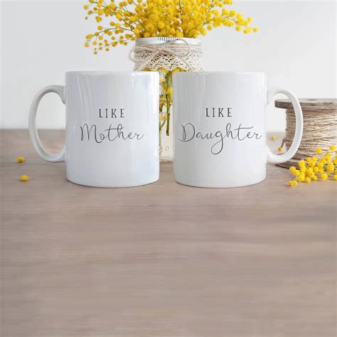 Personalised Like Mother Like Daughter Mug T Set By Hope And Halcyon