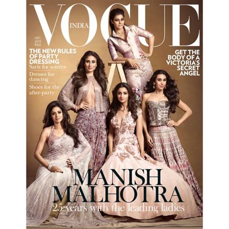 On The December 2015 Cover Of Vogue India